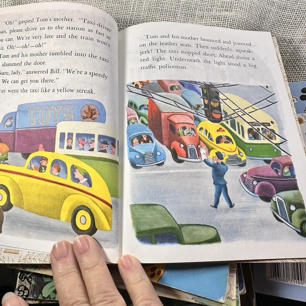 Little Golden Books Lot‎ 4 Poky Little Puppy Scooby Doo Barbie Taxi Kids